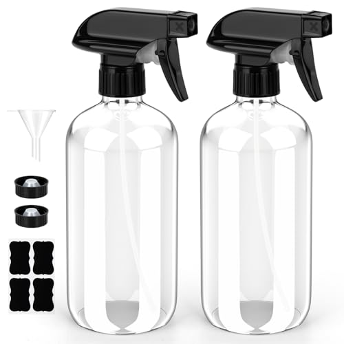 Bontip Glass Spray Bottles 8 oz, 2-Pack