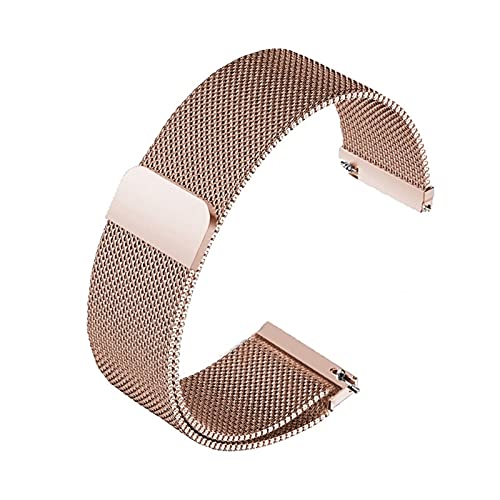 ENJY �E�H�b�` �X�e�����X�o���h �}�O�l�b�g���b�V���X�e�����X�X�`�[�����u���X���b�g�X�g���b�v12 14 15 16 18 20 22mm���������p�X�g���b�v (Band Color : Rosegold, Band Width : 12mm)