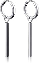 Statement Earrings for Men Women Punk Jewelry Stainless Steel Plated Hypoallergenic for Sensitive Ears