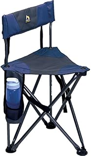 GCI Outdoor Quick-E-Seat Folding Tripod Field Chair with Backrest, Midnight