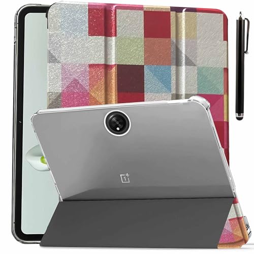 ProElite Cover for OnePlus Pad Go 11.35 inch Case Cover, Transparent Flip Case Cover for OnePlus Pad Go 11.35 inch 2023 with Stylus, Support Auto Sleep Wake, Diamonds