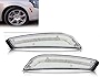 eLoveQ Clear / Smoke Lens Amber LED Front Side Marker Light Kit Compatible With 2003-2007 CADILLAC CTS/CTS-V (Clear)