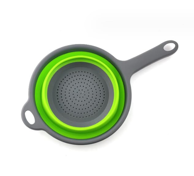 Amazon｜折りたたみザル 食品グレードシリコンザル ラウンド