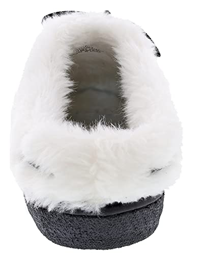 Clarks Women's Sydney Indoor Outdoor Faux Fur Slippers (8 M US, Navy Cow Suede)4
