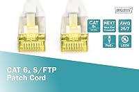 DIGITUS LAN Kabel Cat 6A – 0,5 m – S/FTP Geschirmt – Grau | 10 Gbit/s – PoE++ – AWG 27/7 – LSZH – RJ45 Netzwerkkabel Patchkabel – Kompatibel zu Cat 6 und Cat 7 – Ansicht 4
