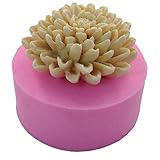 WYD Big Chrysanthemum Fondant Mermaid Silicone Mold,Handmade Soap Mold,Cake Mold Decorating,Fondant Baking Mold
