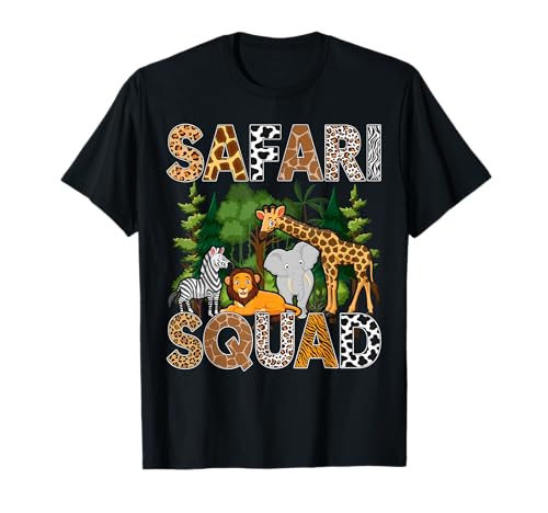 Safari Art for Men Women Zoologist African Print Zoo Safari T-Shirt
