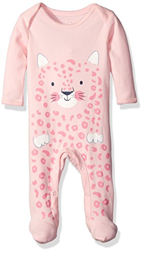 The Children's Place Baby Girls' Cheetah Sleep and Play Romper