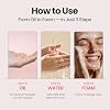 MAXCLINIC K Beauty Rose Vitamin Oil To Foam - Limpiador facial desmaquillante | Minimiza poros, elimina puntos negros, limpiador facial espumoso a base de aceite, limpieza de maquillaje, aceite de rosa búlgara, todo tipo de piel 3.88 Fl Oz (Paquete de 1) 6