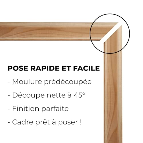 NORDLINGER PRO Vorgeschnittene Holzleisten für Türverkleidungen – geeignet für Türen von 73 und 83 cm – FSC