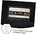 Zerodeko 5pcs Vintage Audio Cassette Box Cassette Tape Storage Holder Tape Case Plastic