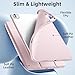 Akkerds Compatible with iPad Pro 13 Inch Case (M5/M4) 2025/2024, for iPad 13 Pro Case with Pencil Holder, Slim Trifold Stand Protective Cover with Soft TPU Back, Auto Wake/Sleep, Pink
