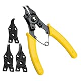 DOITOOL 1 Juego De Alicates Multifuncionales Para Anillos De Seguridad Alicates Para Quitar Anillos Alicates Con Resorte Para Quitar Anillos De Seguridad Internos Y Externos Kit