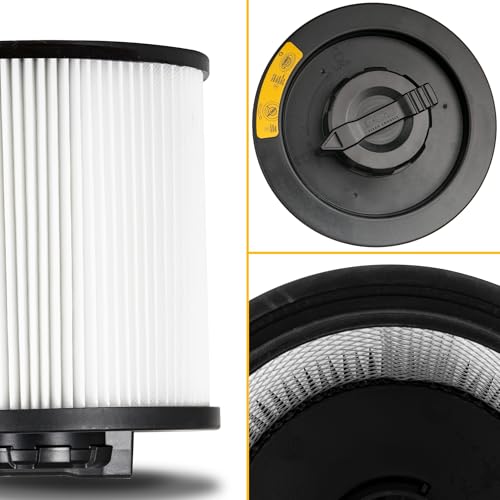 Image of DEWALT Vacuum Filter Replacement DXVC6910, Fit for DXV06P, DXV10S, DXV09P,DXV09PA, DXV10P, DXV10PL, DXV12P, DXV16S, DXV16SA, DXV209P, DXV209PA,DXV212P,DXV212PA,DXV14P,DXV16P,DXV16PA