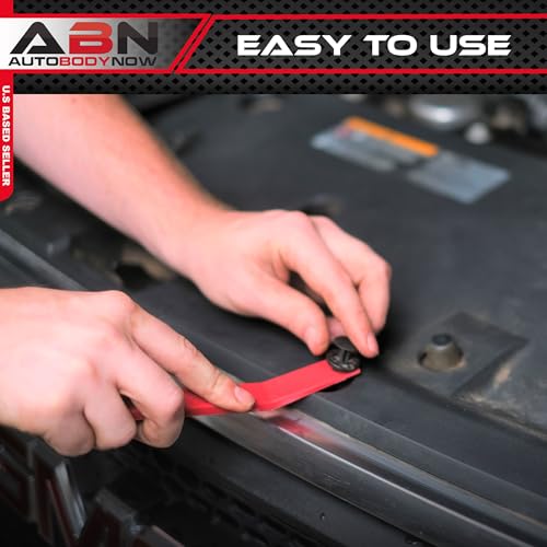 Image of ABN Premium Auto Trim Removal Tool Kit - 5Pc Pry Bar Set, Fastener Remover Trim Molding Interior Door Dash Panel Remover