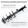 Front Complete Struts Assembly Fit for Dodge Caliber 2.0L L4 FWD (Exc. SRT-4) 2007-12, for Jeep Compass/Patriot FWD 4WD 2007-2010, Shock w/Coil Spring, Replace for 172367 172368, 2Pcs