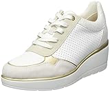 Revestimiento: Sintético Geox D ILDE, Zapatillas Hombre, Color Blanco, 39 EU
