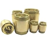 1 Stück Messing-Sechskant-Rückschlagventil mit Inline-Feder – 1/2 bis 2 Zoll BSP-Rückschlagventil for effiziente Wasserflusskontrolle(1-1/4')