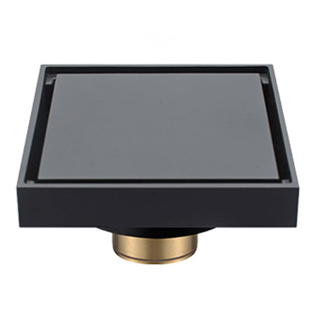 Siphon de sol douche haut de gamme en acier argenté bonde carrée invisible pour douche italienne