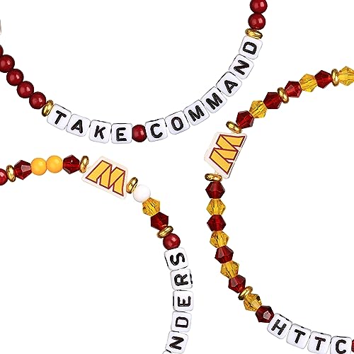 Foco BRNF3PKFR Washington Commanders Nfl 3 Pack Team Friendship Bracelet thumb #1
