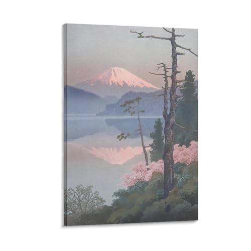川瀬巴水 日本の浮世絵画家、版画ポスター (108) 壁アート プリント リビング 寝室 ダイニングルーム バスルーム ホーム装飾20x30inch(50x75cm)