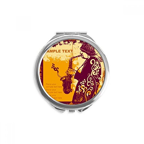 Miroir jazz street culture de poche pour retouches maquillage en terrasse