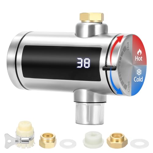 Edelstahl-Durchlauferhitzer Kleiner Durchlauferhitzer mit 3000 W Heizspirale, geeignet für Küchenspülen,...