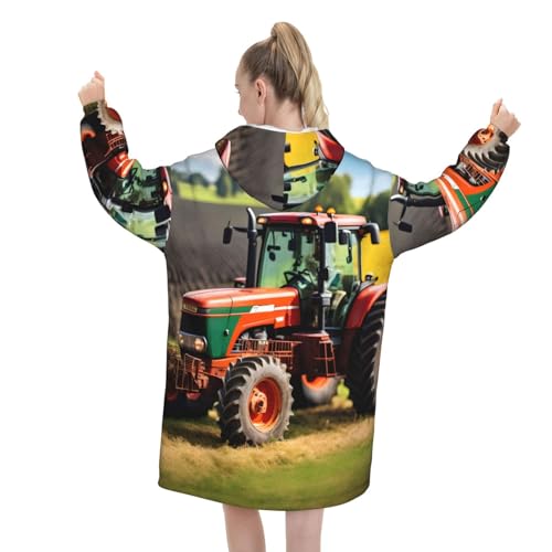 Couverture à capuche tracteur : finis les frissons d'hiver avec ce plaid - 3