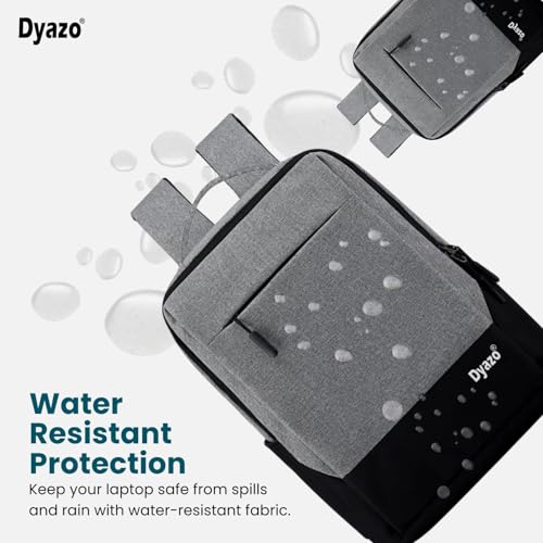 Image of Dyazo Slim 15.6 inch water resistant Laptop Backpack Business Notebook computer bag suitable for office College School Men & Women