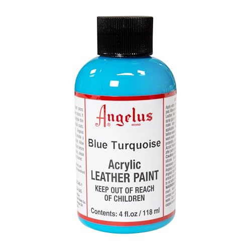 Angelus Acrylic Leather Paint, 4 Fl Oz (Pack of 1), Blue Turquoise