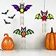 Moosono Halloween Fledermaus Windspiel Bastelset Basteln Kinder, halloween bastelset kinder, Holz Bastelhandwerk zum Bemalen, Bat Holzbastelset Klangspiel Kreativsets für Mädchen Junge（9 Stück）…