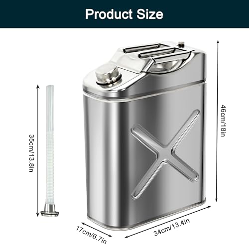 Contenedor de Agua de Acero Inoxidable de 5 Galones para Camping, a Prueba de Fugas miniatura 2