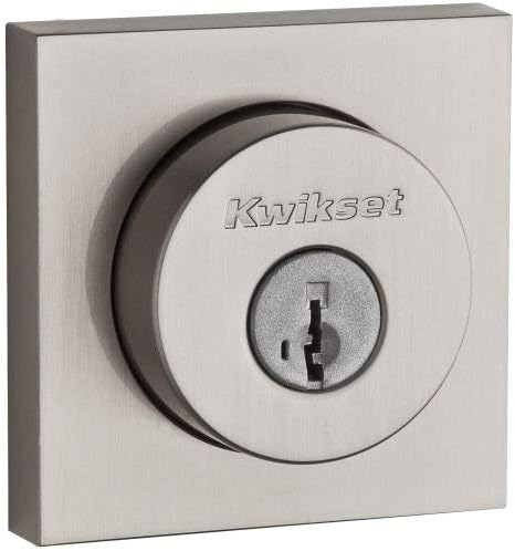 Kwikset 91580-001 Halifax スリムスクエアシングルシリンダーデッド