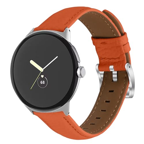 AsohsEN ���U�[�o���h Google Pixel Watch 4/3 41mm�Ή� �V���o�[�o�b�N�� �J�W���A�� �X�|�[�c �t�B�b�g�l�X ���X�g�o���h �����p�X�g���b�v Google Pixel Watch 2/1 ���f�B�[�X �����Y, One Si