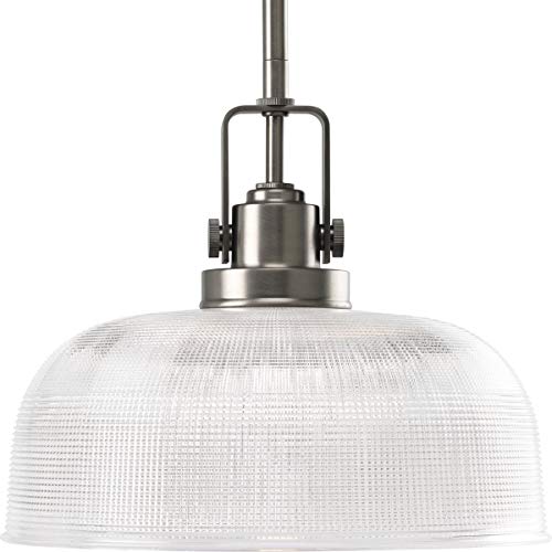 Progress Lighting Archie Collection P5026-81 One-Light Pendant, Antique Nickel