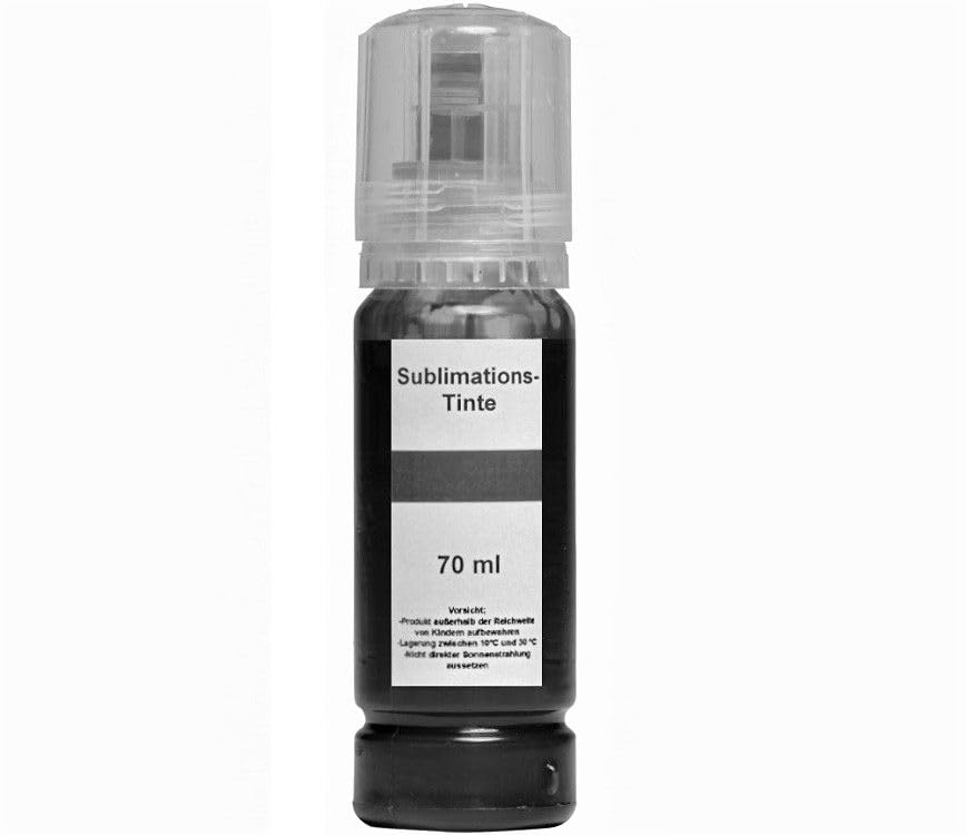 70 ml d'encre de sublimation photo noir (PB) compatible avec Epson Ecotank 114 pour EcoTank ET-8500, ET-8550