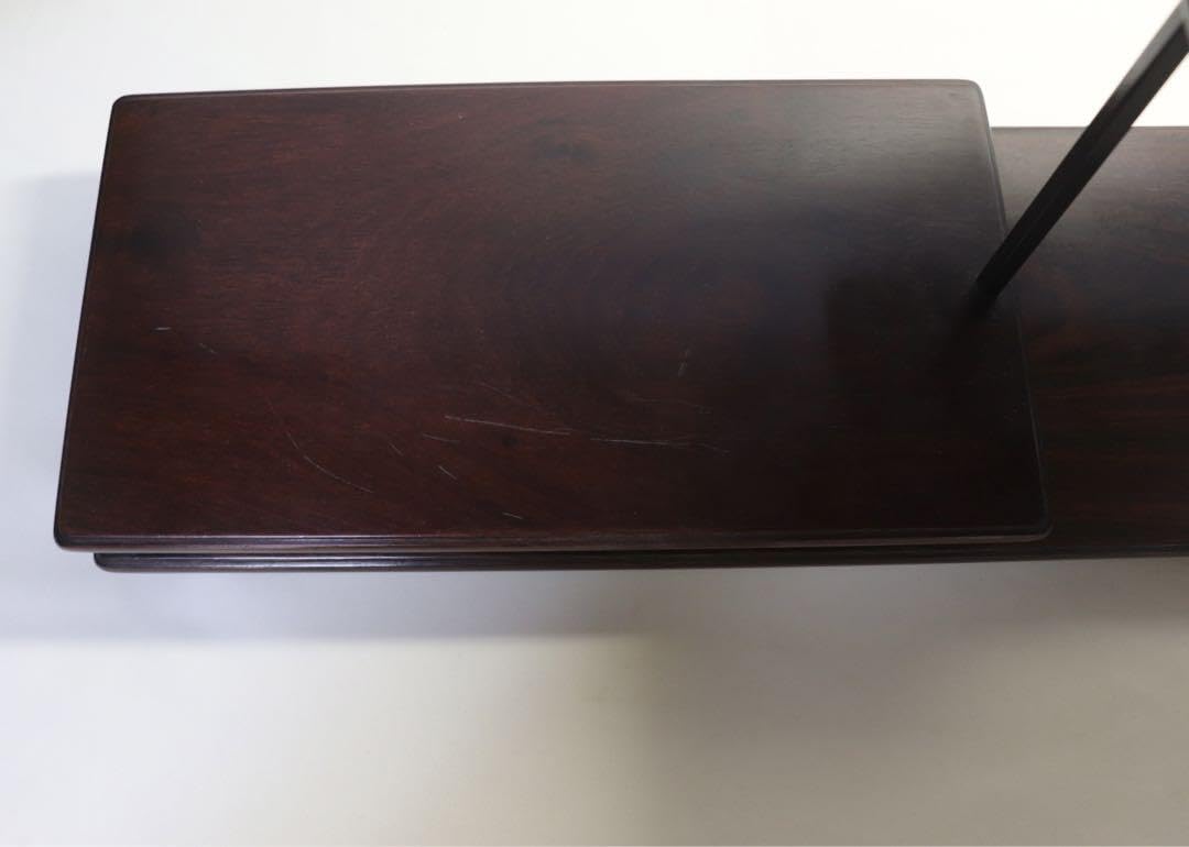 Amazon.co.jp: 赤木茶棚 かりん 段差式 茶道具 込み0504 : ホーム 