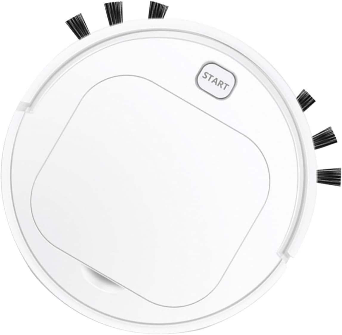 KICHOUSE Large Smart Sweeping Automatic Dust Catcher for Home Dorm Rechargeable with Obstacle Detection Quiet Operation White Finish