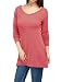 Allegra K Woman V Neck Long Sleeves Side Split Tunic Top w Pockets