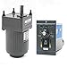 Variable Speed Gear Motor and Controller, AC110V 15W 3K Single-Phase Adjustable Variable Gear Reducer Motor 450 RPM/min with Speed Controller