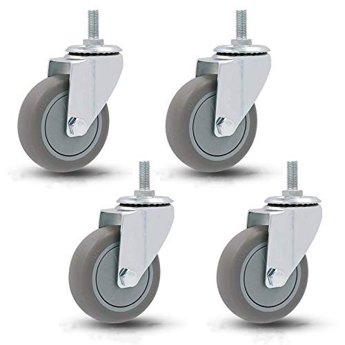 Roulettes filetées M12 pivotantes à 360° pour optimiser votre espace - 2