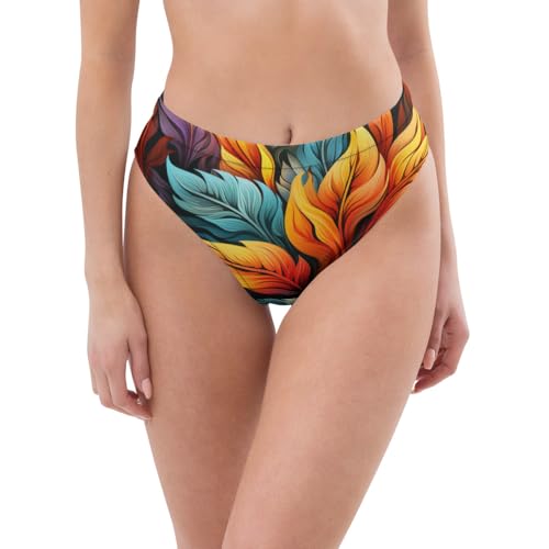 Bas de bikini taille haute gainant et opaque grâce à sa double couche