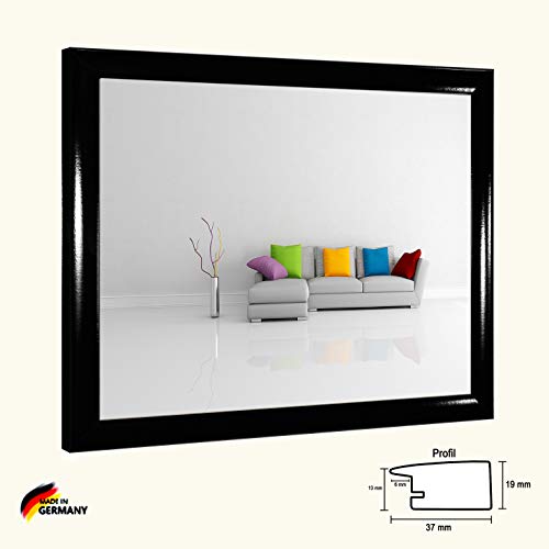 Cadre photo 100x140 noir brillant antireflet pour protéger vos affiches - 3
