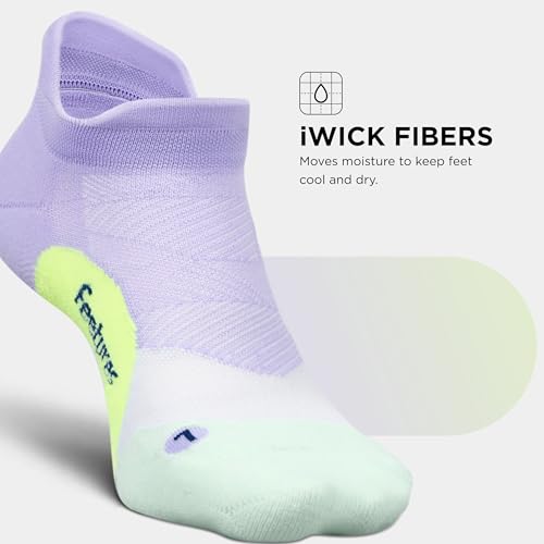 Image of Feetures Elite Light Cushion No Show Tab Sock Wave
