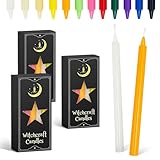 36 Candele Affusolate, 1,2 x 10 cm Paraffina Colorate, Candele Decorative per La Casa (16CM)