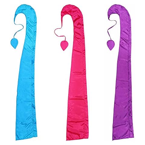 Pink Pineapple Parachute Silk Coloured Festival Flag Party Beach Sign with 2 Metres of Printable Fabric - No Pole Included - Set of Three (Turquoise, Pink, Purple) Cover