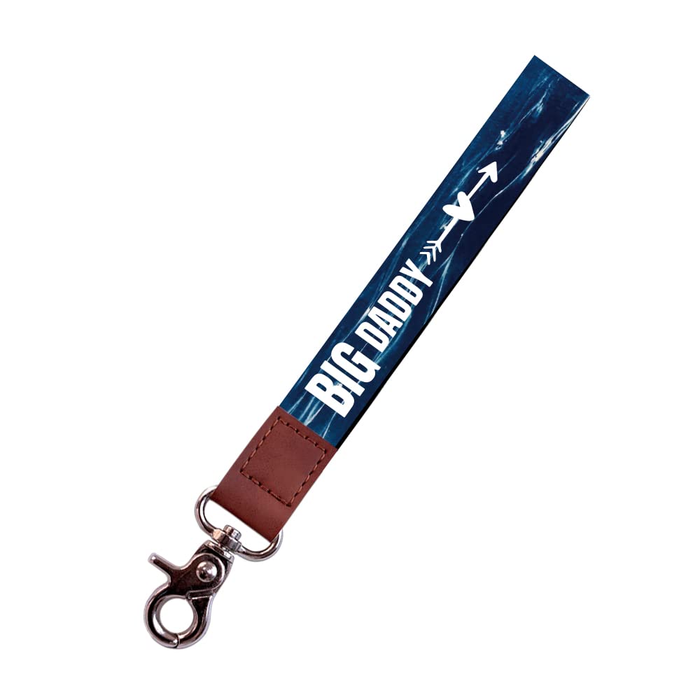 Big Daddy Keychain, Inspirational Wristlet Strap, Funny Office Gifts, for Keys and Wallets, Cell Phones, Cameras, USB, ID Badge,Gift for Coworker, Brother Daddy