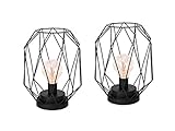 [page_title]-2er Set Retro LED Tischleuchte / Dekoleuchte, Batteriebetrieben, Höhe ca. 20 cm, Smartwares