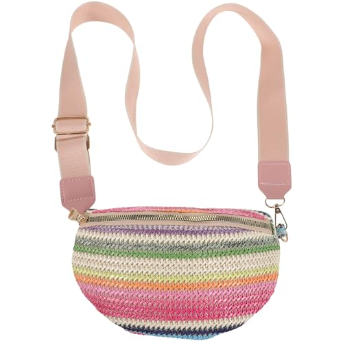 Bolso de cintura para viajar en verano estilo bohemio de mujer