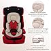 Infant Car Seat Insert,Baby Stroller Cushion for Newborn,Safety Seats and Baskets Insert-Reversible Universal Breathable and Soft Newborn Stroller Mat(Beige)
